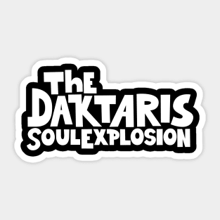 Soul Explosion: Tribute Design for The Daktaris, Pioneers of Funk and Afrobeat Sticker